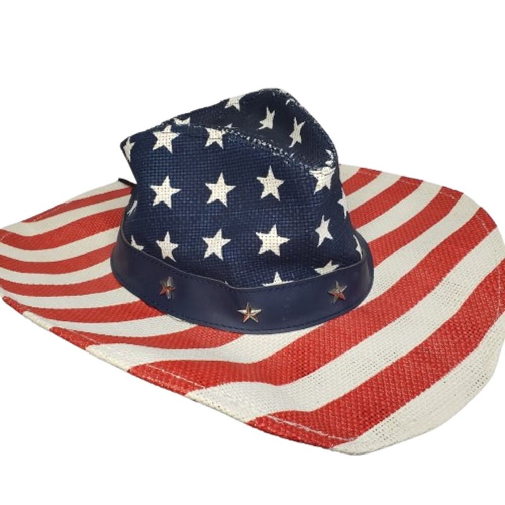 Lucky 7 USA American Flag Cowboy Hat